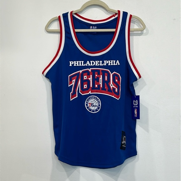 Philadelphia 76ers NBA Ultra Game Women's Fashion TANK TOP JERSEY Sz Large NEW - Picture 1 of 10